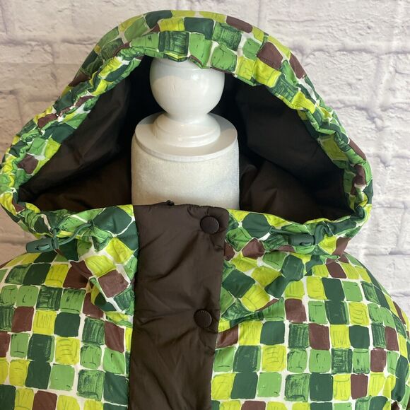 Uniqlo Marni Oversized Down All Over Print Hooded Puffer Coat Size Small - Picture 4 of 13